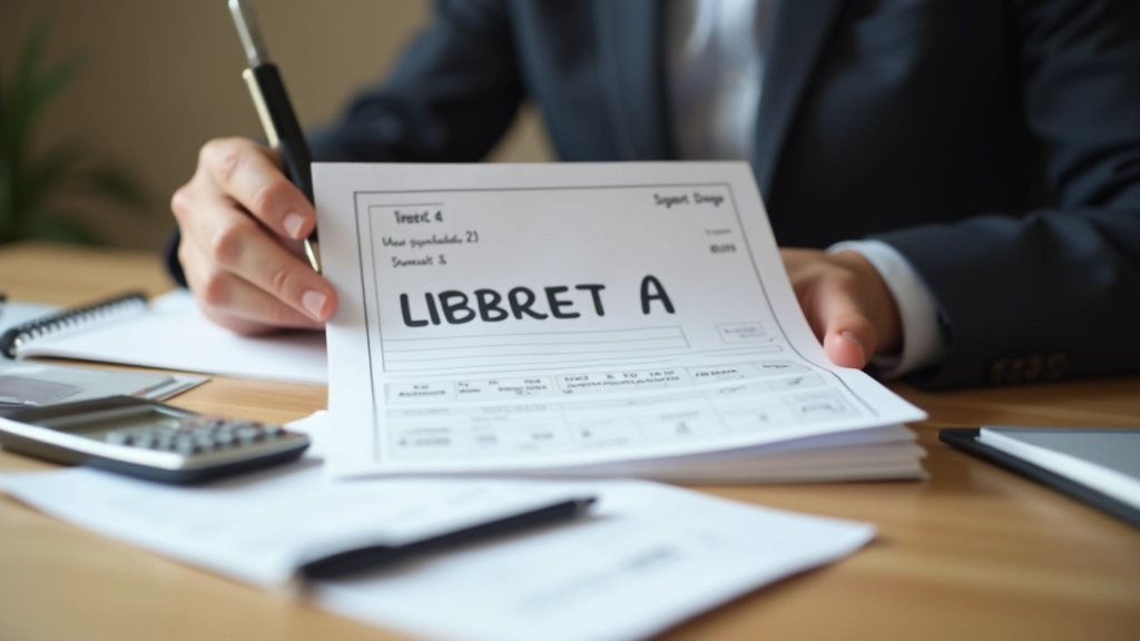 Livret A français ouvert sur un bureau avec stylo et calcul financier