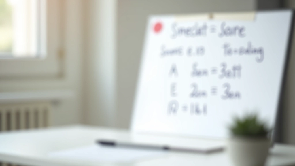 Tableau blanc montrant les calculs d'intérêts simples et composés sur épargne